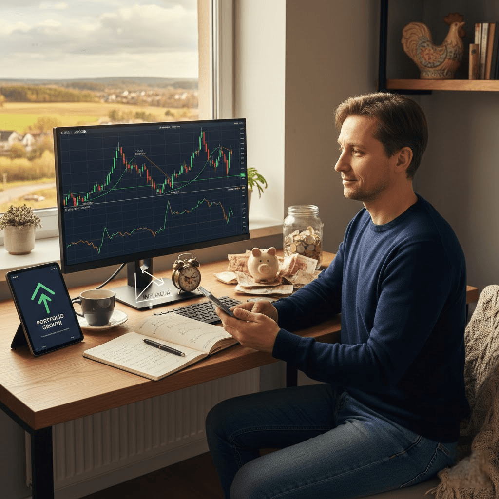 Akcijos biržoje: Kaip susikurti finansinį užnugarį ir kodėl infliacija yra didžiausias jūsų priešas