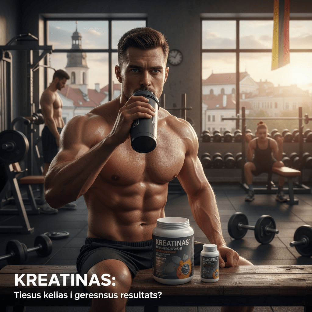 Kreatinas: Tiesus kelias į geresnius rezultatus ar tik placebas? Kreatinas: Tiesus kelias į geresnius rezultatus ar tik placebas?