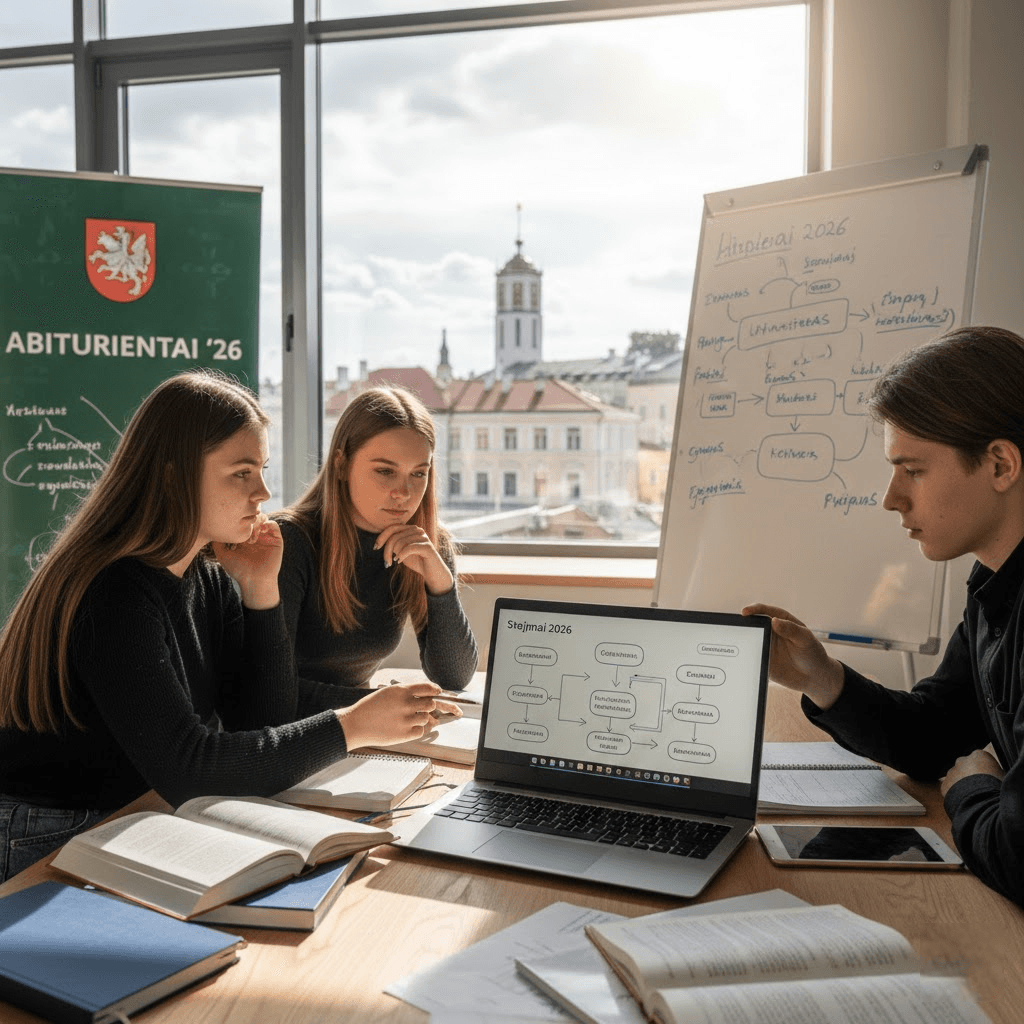 Stojimai 2026: Strategija abiturientams pasikeitusioje egzaminų realybėje