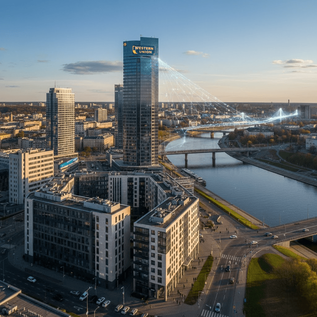 Western Union: Tiltas tarp kontinentų ir milžinas Vilniaus biurų džiunglėse