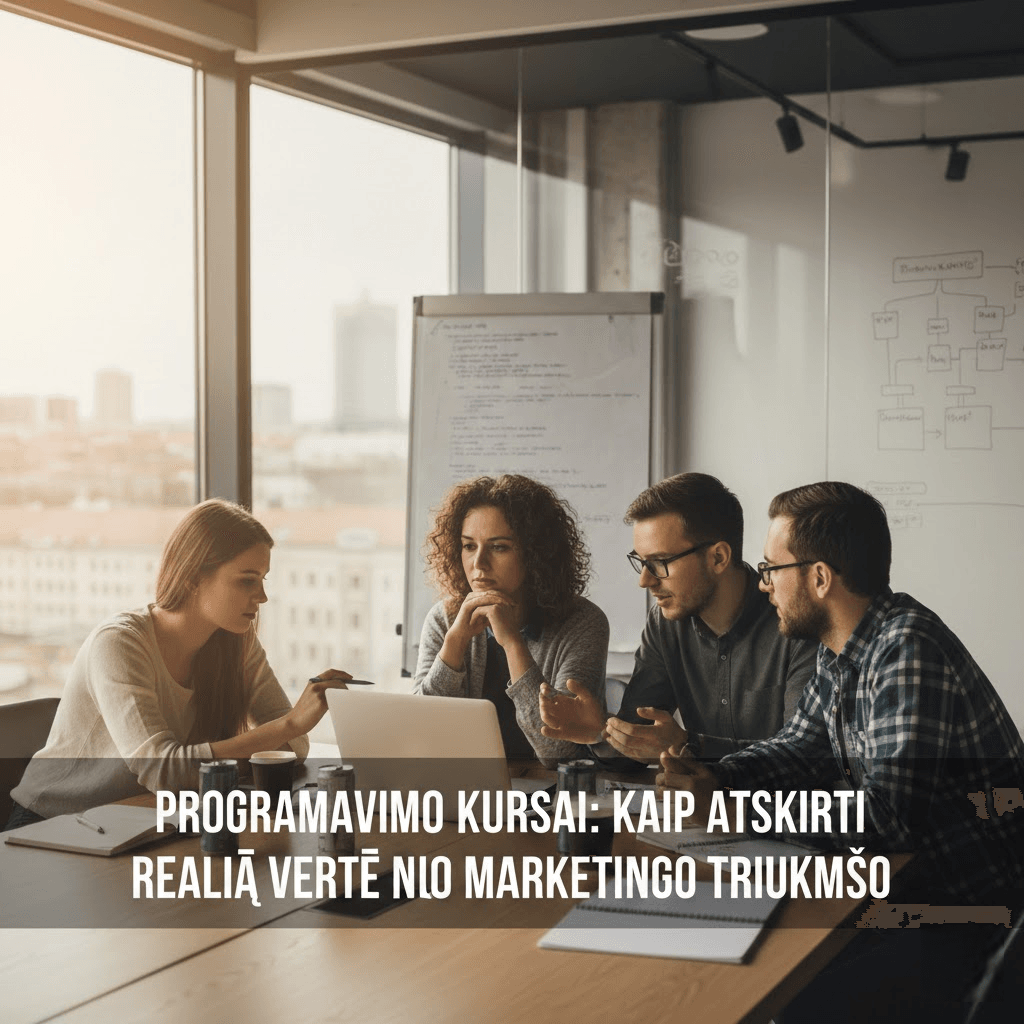 Programavimo kursai: kaip atskirti realią vertę nuo marketingo triukšmo