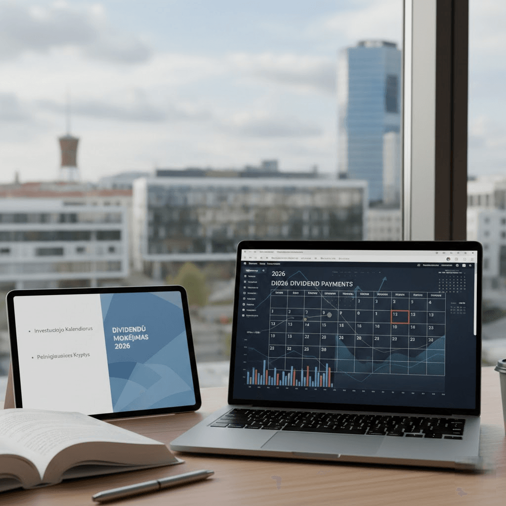 Dividendų mokėjimas 2026: Investuotojo kalendorius ir pelningiausios kryptys